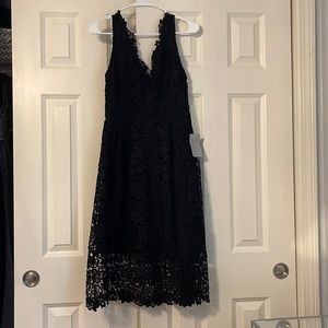 ASTR the Label A Line Midi Lace Dress